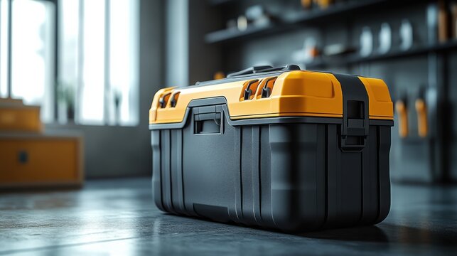 Toolbox for home improvement projects workshop product photography indoor close-up diy inspiration