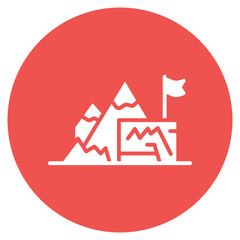 Goal Setting icon vector image. Can be used for Leadership.