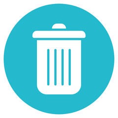 Trash Can icon vector image. Can be used for Earth Day.