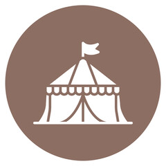 Party Tent icon vector image. Can be used for Festa Junina.