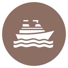 Cruise icon vector image. Can be used for Ocean.