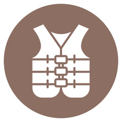 Life Jacket icon vector image. Can be used for Ocean.