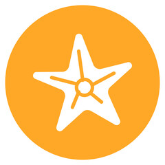 Starfish icon vector image. Can be used for Ocean.