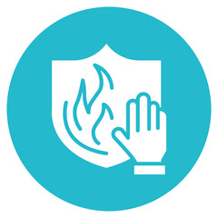 Obraz premium Fireproof icon vector image. Can be used for Fabric Features.