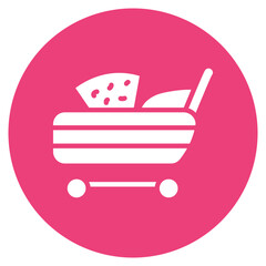 Grocery icon vector image. Can be used for Supermarket.