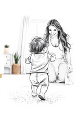 Serenity in the Wheat Field: Mother&rsquo;s Love at Dusk