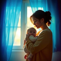 Serenity in the Wheat Field: Mother&rsquo;s Love at Dusk