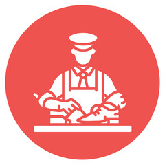 Shoe Maker Men icon vector image. Can be used for Shoemaker.
