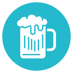 Beer Mug icon vector image. Can be used for Oktoberfest.