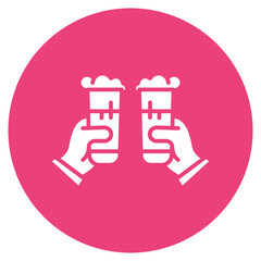 Beers Toasting icon vector image. Can be used for Oktoberfest.