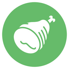 Cooked Ham icon vector image. Can be used for Oktoberfest.