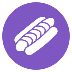 Hot Dog icon vector image. Can be used for Oktoberfest.