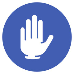 Biometric Hand icon vector image. Can be used for Biometrics.