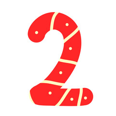 the number two is red