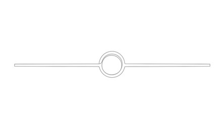 Abstract minimalist line art with a circular element in the center, symbolizing connection and unity