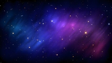 Vibrant nebula in deep space with many stars