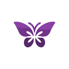 A vibrant purple butterfly illustration symbolizing transformation and beauty in nature