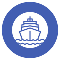 Cruise icon vector image. Can be used for Beach Resort.