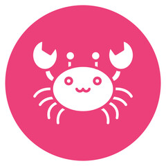 Crab icon vector image. Can be used for Beach Resort.