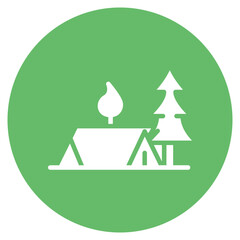 Outdoors icon vector image. Can be used for Beach Resort.