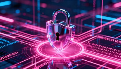 Cyber ​​security and data protection, internet network security, protect business and financial transaction data from cyber attack, user private data security encryption