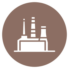 Metallurgical Plant icon vector image. Can be used for Mettalurgy.