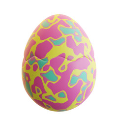 3d illustration easter egg