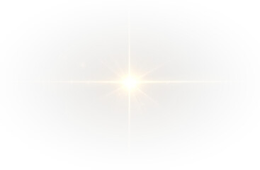 Sparkling Light Burst with Lens Flare Illustration