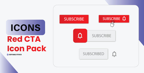 Red CTA Icon Pack