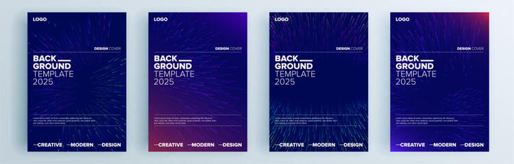Modern abstract covers set, minimal covers design. Colorful geometric background, vector illustration.