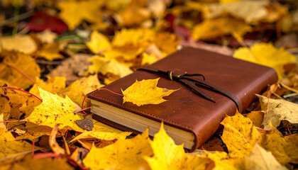Leather book cover, Generated image