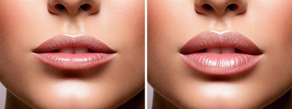 Cosmetic Lip Augmentation – Sexy, Full Lips After Hyaluronic Filler Procedure