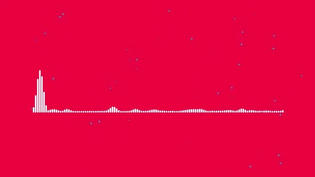 Audio waveform background. Abstract music wave, radio signal frequency and digital voice visualization