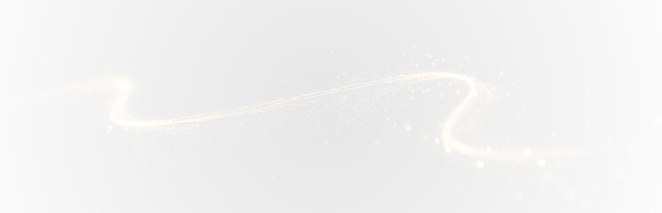 Futuristic golden wave with flowing neon lines, sparkling particles, bright beams, dynamic motion, luxury glowing textures, stylish abstract curves, and luminous light effects for design.