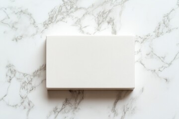 Minimalist white box on plain background. AI generated