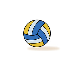 volleyball ball isolated on white background