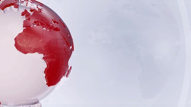 
3d Digital World Map News Intro Background 4k video