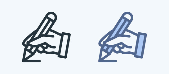 Write Multiple Style Icon Collection