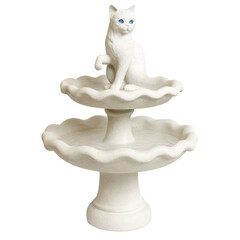 Majestic Cat Statue on a Stunning Fountain