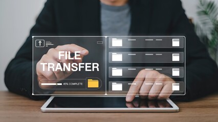 Seamless file transfer on tablet for modern business and data management solutions now made easy with technology
