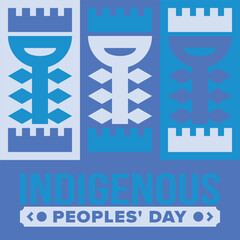 Indigenous Peoples' Day. Native American Day. American Indian culture. Heritage Month. Celebrate annual in United States. Tradition pattern. Poster, card, banner and background. Vector illustration