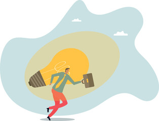 Big idea, creativity and innovation to change or invent new product, solution to solve problem,about a man and his life.