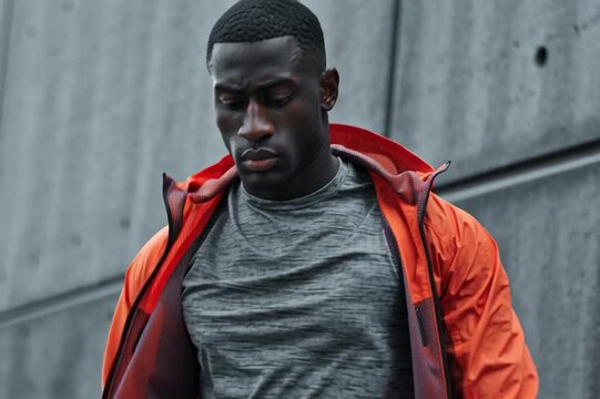 Dark-skinned man