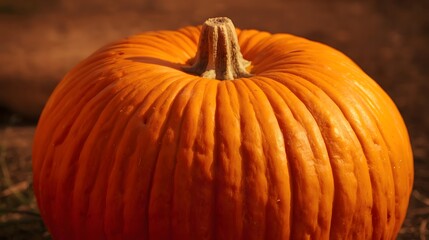 Golden Pumpkin's autumn glow: a vibrant, freshly picked pumpkin radiating warmth, beckoning the spirit of autumn with its earthy elegance. 