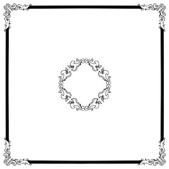 Single color vintage pattern frame 