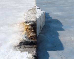 Salt evaporation pond texture