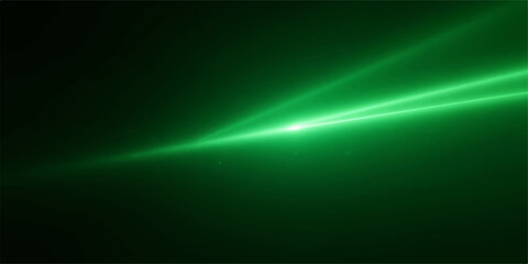 Abstract green and blue background with glowing light rays and digital wave design