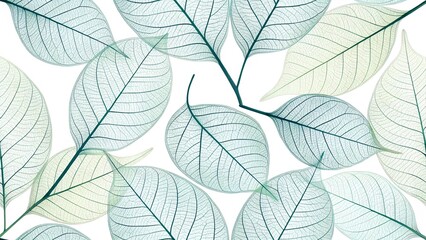 tile, transparent leaves