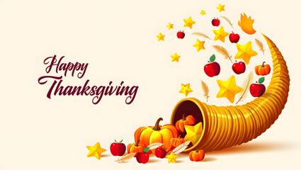 Thanksgiving Greeting with Autumn Leaves, Candles, and Inspirational Quote