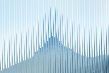 Abstract light blue and white vertical lines pattern soft gradient abstract texture background